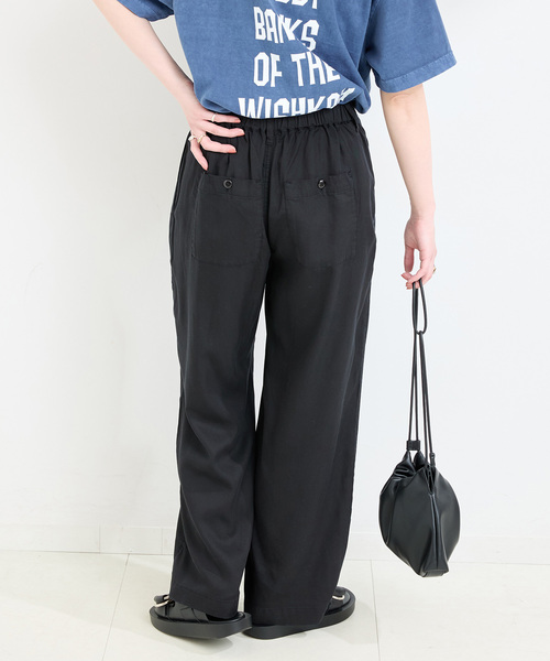 B.C STOCK（ベーセーストック）の「《追加4》手洗い可 / セルロースワイドパンツ（その他パンツ・レディース・ブルー系その他/ベージュ系その他/ブラック/カーキ・FREE）」の11枚目の写真