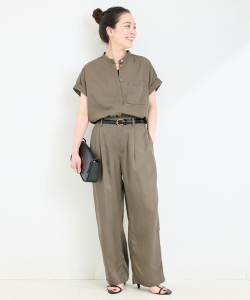 B.C STOCK（ベーセーストック）の「《追加4》手洗い可 / セルロースワイドパンツ（その他パンツ・レディース・ブルー系その他/ベージュ系その他/ブラック/カーキ・FREE）」の21枚目の写真