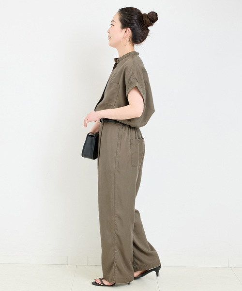 B.C STOCK（ベーセーストック）の「《追加4》手洗い可 / セルロースワイドパンツ（その他パンツ・レディース・ブルー系その他/ベージュ系その他/ブラック/カーキ・FREE）」の22枚目の写真