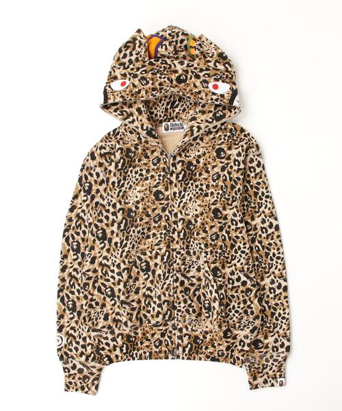 A BATHING APE レオパード柄 ヒョウ柄コットンジャケット M A BATHING APE レオパード柄 ヒョウ柄コットンジャケット M A