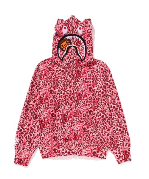 Milo camo pink フルジップパーカーSサイズ APE BAPE Milo Camo Milo Shark Full Zip Hoodie (Ladies) Pink - US