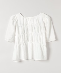 スカラップ」に該当するシャツ/ブラウス（ホワイト/白色系・半袖