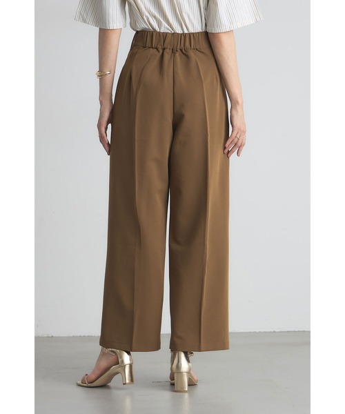 &. NOSTALGIA（アンドドットノスタルジア）の「タックワイドパンツ【tallサイズあり】（その他パンツ・レディース・ブラック/キャメル/グリーン・S/M/TALL）」の20枚目の写真