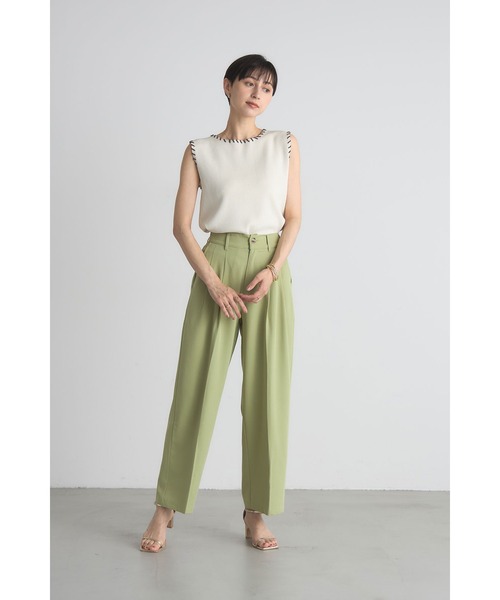 タックワイドパンツ【tallサイズあり】（その他パンツ）｜&. NOSTALGIA