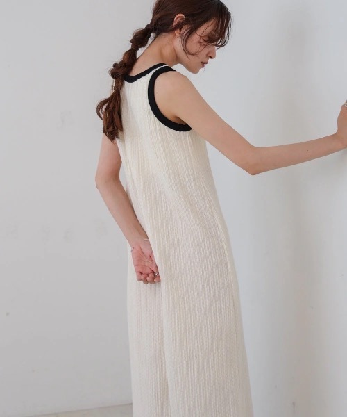Bab(バブ)の「【S・Mサイズ展開】カップ付きアメスリワンピース(ワンピース・レディース・ブラック/アイボリー・SMALL/MEDIUM)」の7枚目の写真