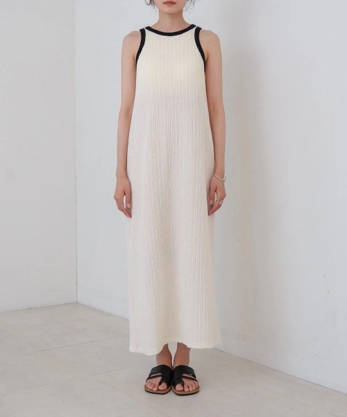 Bab(バブ)の「【S・Mサイズ展開】カップ付きアメスリワンピース(ワンピース・レディース・ブラック/アイボリー・SMALL/MEDIUM)」の8枚目の写真