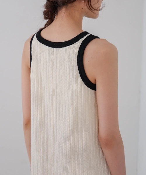 Bab(バブ)の「【S・Mサイズ展開】カップ付きアメスリワンピース(ワンピース・レディース・ブラック/アイボリー・SMALL/MEDIUM)」の12枚目の写真