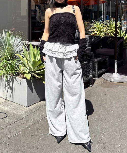 SPIRALGIRL(スパイラルガール)の「アームウォーマーシャギーニット(ニット/セーター・レディース・ベージュ/ブラック/グレー・FREE)」の14枚目の写真