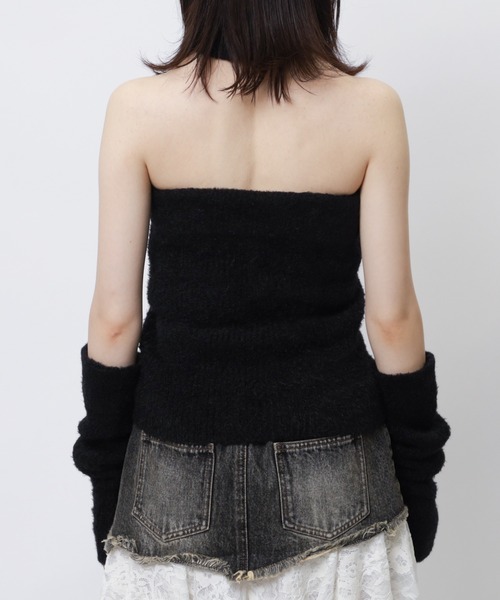 SPIRALGIRL(スパイラルガール)の「アームウォーマーシャギーニット(ニット/セーター・レディース・ベージュ/ブラック/グレー・FREE)」の22枚目の写真