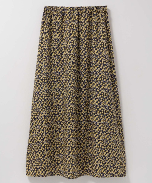 Mac-House（マックハウス）の「Idnes 小花柄ナロースカート（スカート・レディース・ベージュ系/ネイビー系・M）」の3枚目の写真