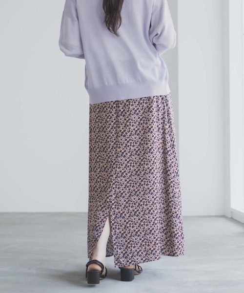 Mac-House（マックハウス）の「Idnes 小花柄ナロースカート（スカート・レディース・ベージュ系/ネイビー系・M）」の20枚目の写真