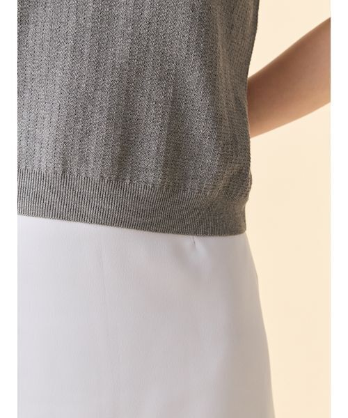 LILY BROWN（リリーブラウン）の「ワンポイントニットポロシャツ（ポロシャツ・レディース・ホワイト・F）」の9枚目の写真