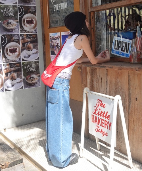 TEEN BOOP（ティーンブープ）の「2wayチェックレイヤードデニム（デニムパンツ・レディース・ブルー・SMALL/MEDIUM）」の15枚目の写真