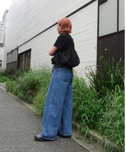 TEEN BOOP（ティーンブープ）の「2wayチェックレイヤードデニム（デニムパンツ・レディース・ブルー・SMALL/MEDIUM）」の11枚目の写真