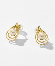 Jewel closet by L&Co.（ジュエルクローゼットバイエルアンドコー）の「K18 アコヤ パール ピアス（ピアス（両耳用）・メンズ）」