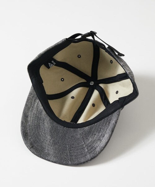 UMBRO（アンブロ）の「UMBRO/アンブロ SP LEATHERETTE Print Flat Visor 6Panel Cap/別注 レザレット プリント フラットバイザー 6パネルキャップ（キャップ・メンズ・ブルー/ブラック・ONE SIZE）」の9枚目の写真