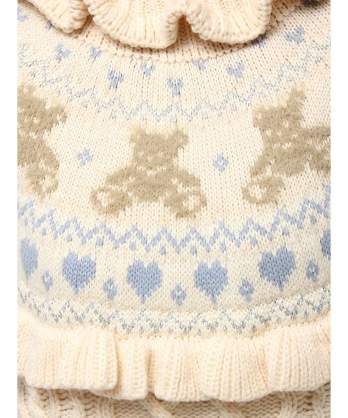 merry jenny（メリージェニー）の「bear yoke knit tops（ニット