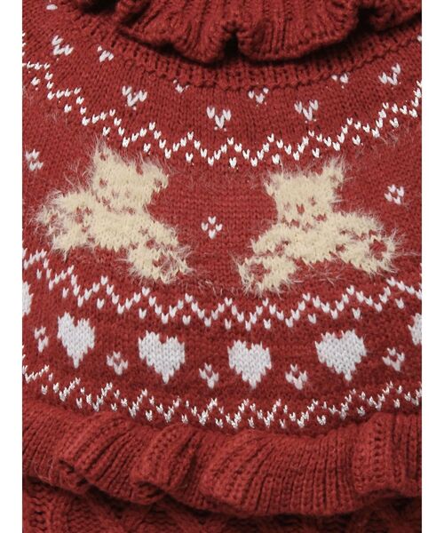 セール】bear yoke knit tops（ニット/セーター）｜merry jenny