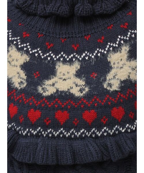 セール】bear yoke knit tops（ニット/セーター）｜merry jenny