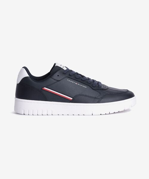 TOMMY HILFIGER(トミーヒルフィガー)の「バスケットコアストライプレースアップシューズ(スニーカー・メンズ・ホワイト/ネイビー・27.5cm/25cm/26cm/26.5cm/28cm)」の10枚目の写真
