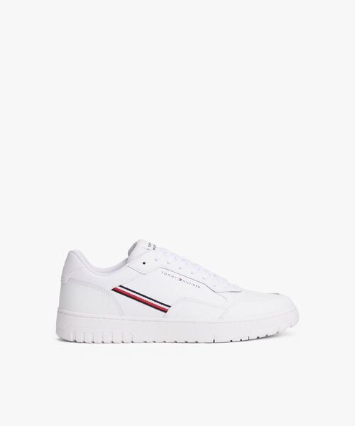 TOMMY HILFIGER(トミーヒルフィガー)の「バスケットコアストライプレースアップシューズ(スニーカー・メンズ・ホワイト/ネイビー・27.5cm/25cm/26cm/26.5cm/28cm)」の9枚目の写真