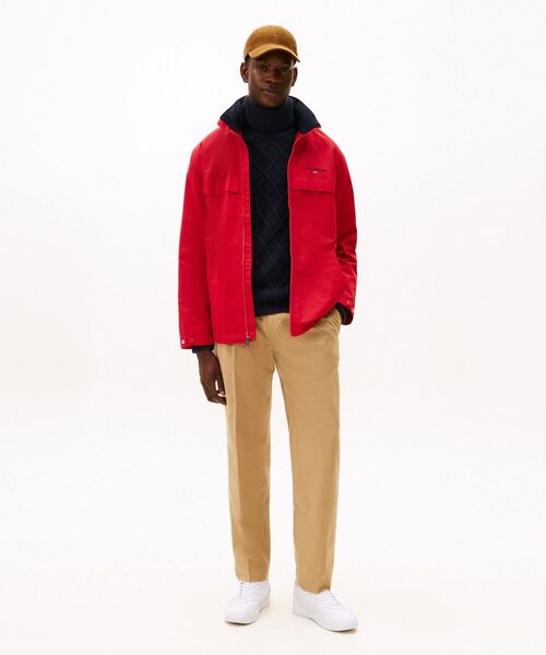 TOMMY HILFIGER(トミーヒルフィガー)の「バスケットコアストライプレースアップシューズ(スニーカー・メンズ・ホワイト/ネイビー・27.5cm/25cm/26cm/26.5cm/28cm)」の3枚目の写真
