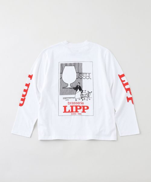 EDIFICE（エディフィス）の「GIFT SHOP (ギフトショップ) LIPP Long Sleeve Tシャツ（Tシャツ/カットソー・メンズ・ホワイト・MEDIUM/LARGE）」の2枚目の写真