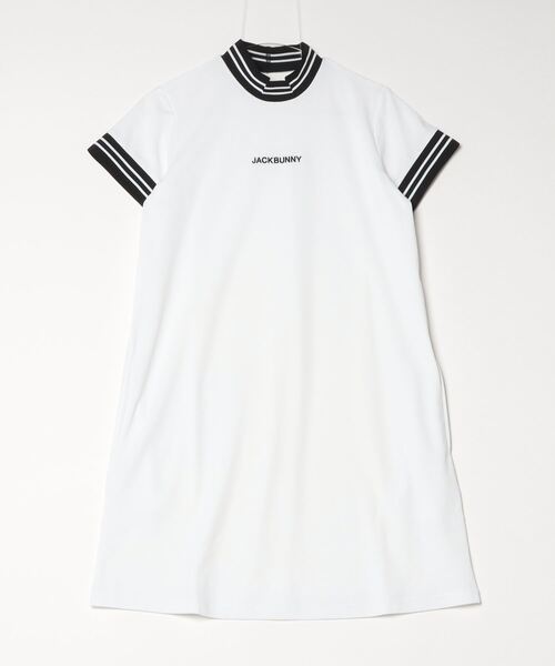 ALPEN / SPORTS DEPO SELECT（アルペンスポーツデポセレクト）の「ジャックバニー  ハイゲージカノコ 半袖ワンピース（ワンピース・レディース・ネイビー/ホワイト・M/L/S）」の2枚目の写真