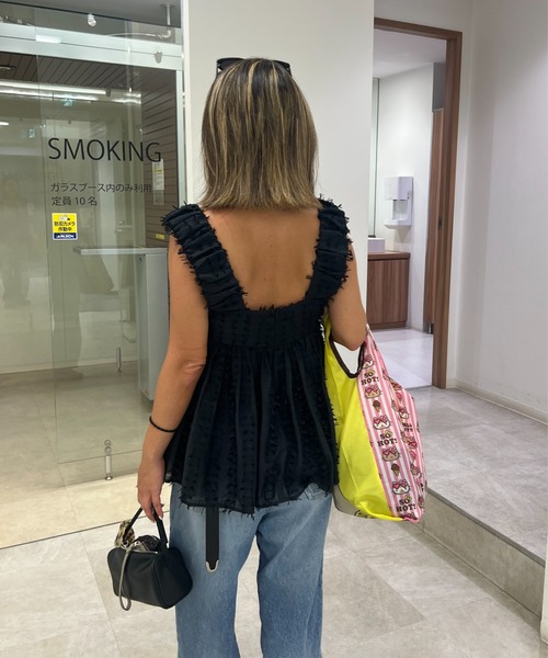 StyleSea（スタイルシー）の「フリンジレースビスチェ（Tシャツ/カットソー・レディース・ブラック/オフホワイト/ホワイト系その他・FREE）」の15枚目の写真