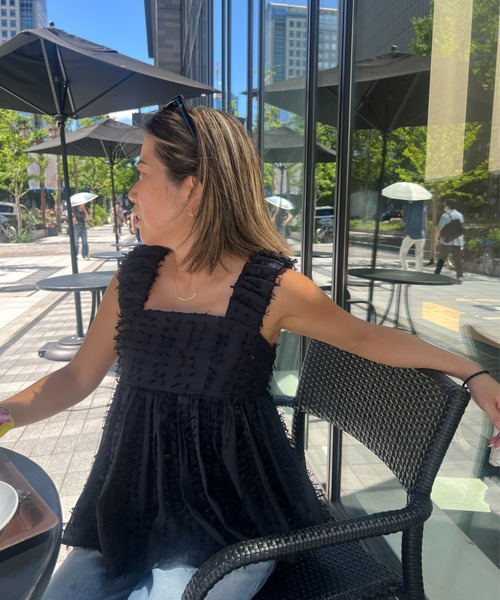 StyleSea（スタイルシー）の「フリンジレースビスチェ（Tシャツ/カットソー・レディース・ブラック/オフホワイト/ホワイト系その他・FREE）」の16枚目の写真