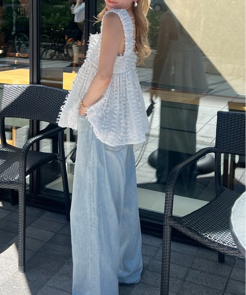 StyleSea（スタイルシー）の「フリンジレースビスチェ（Tシャツ/カットソー・レディース・ブラック/オフホワイト/ホワイト系その他・FREE）」の14枚目の写真