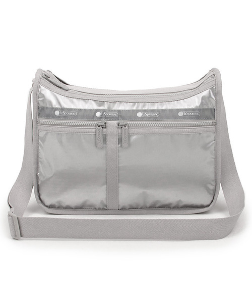 LeSportsac(レスポートサック)の「DELUXE EVERYDAY BAG フロストシルバーシャイン(ショルダーバッグ・レディース・シルバー・FREE)」の4枚目の写真