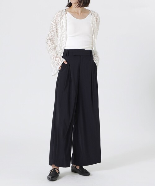 LOVELESS（ラブレス）の「スリットワイドパンツ（スラックス・レディース・ブルー系その他7/ベージュ系その他4/ブラック・36/34/38）」の18枚目の写真