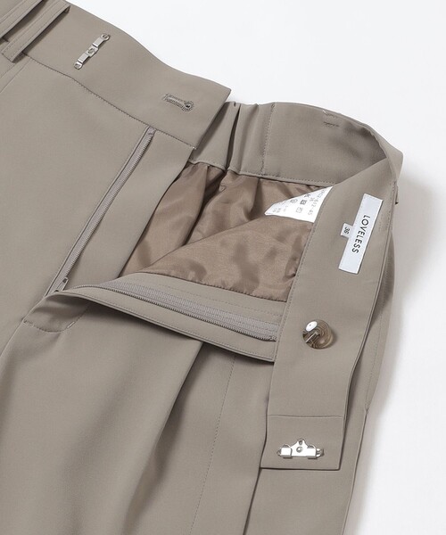 LOVELESS（ラブレス）の「スリットワイドパンツ（スラックス・レディース・ブルー系その他7/ベージュ系その他4/ブラック・36/34/38）」の8枚目の写真