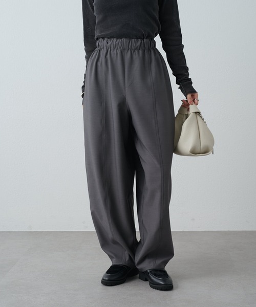 Lui's（ルイス）の「カーブイージーパンツ（その他パンツ・レディース・グレー/ブラック/ベージュ・38/36）」の3枚目の写真