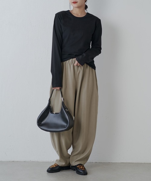 Lui's（ルイス）の「カーブイージーパンツ（その他パンツ・レディース・グレー/ブラック/ベージュ・38/36）」の6枚目の写真