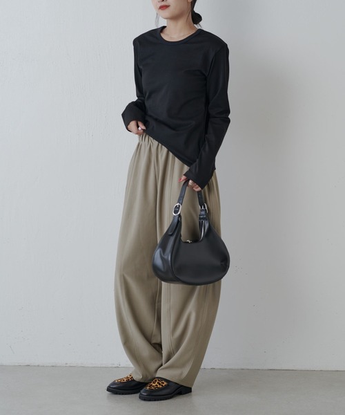 Lui's（ルイス）の「カーブイージーパンツ（その他パンツ・レディース・グレー/ブラック/ベージュ・38/36）」の7枚目の写真