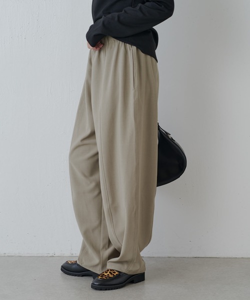 Lui's（ルイス）の「カーブイージーパンツ（その他パンツ・レディース・グレー/ブラック/ベージュ・38/36）」の4枚目の写真