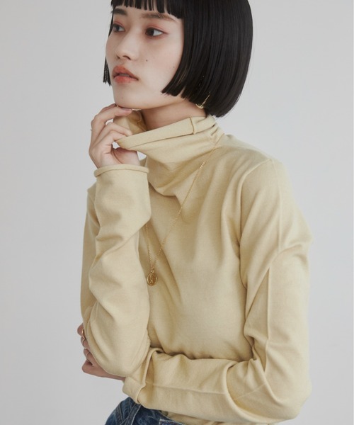 ANGIE（アンジー）の「タートルネックニット（ニット/セーター・レディース・ブルー・LARGE）」の7枚目の写真