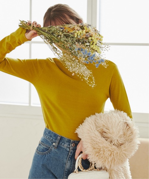 ANGIE（アンジー）の「タートルネックニット（ニット/セーター・レディース・ブルー・LARGE）」の11枚目の写真