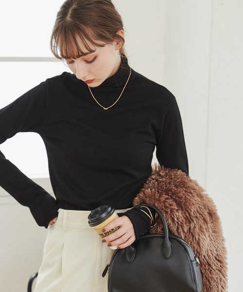 ANGIE（アンジー）の「タートルネックニット（ニット/セーター・レディース・ブルー・LARGE）」の16枚目の写真