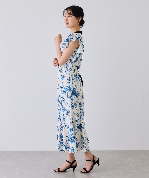 Jayro(ジャイロ)の「単色花マーメイドスカート(スカート・レディース・ブルー系その他4/オフホワイト/ネイビー・M)」の18枚目の写真