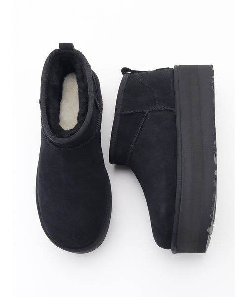 UGG】1135092-BLK W CLASSIC ULTRA MINI PLATFORM（スニーカー