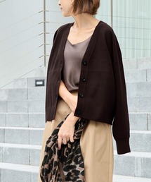 MICA&DEAL（マイカ＆ディール）の「ミラノリブショートカーディガン〈アンサンブル対応〉〈セットアップ対応〉（カーディガン/ボレロ）」