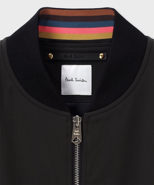 Paul Smith（ポールスミス）の「パフォーマンスストレッチ MA-1ブルゾン / 253171 275U（ブルゾン・メンズ・ブラック/ダークグレー・SMALL/MEDIUM/LARGE/X-LARGE）」の9枚目の写真
