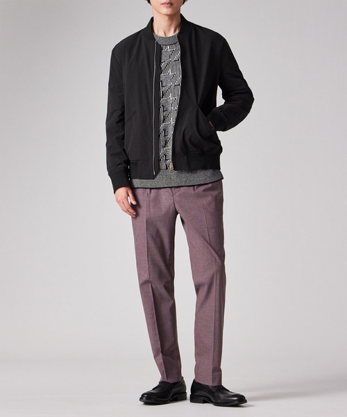Paul Smith（ポールスミス）の「パフォーマンスストレッチ MA-1ブルゾン / 253171 275U（ブルゾン・メンズ・ブラック/ダークグレー・SMALL/MEDIUM/LARGE/X-LARGE）」の19枚目の写真