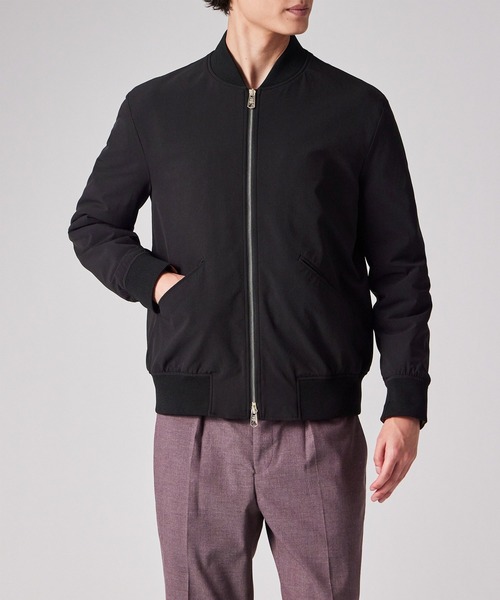 Paul Smith（ポールスミス）の「パフォーマンスストレッチ MA-1ブルゾン / 253171 275U（ブルゾン・メンズ・ブラック/ダークグレー・SMALL/MEDIUM/LARGE/X-LARGE）」の20枚目の写真