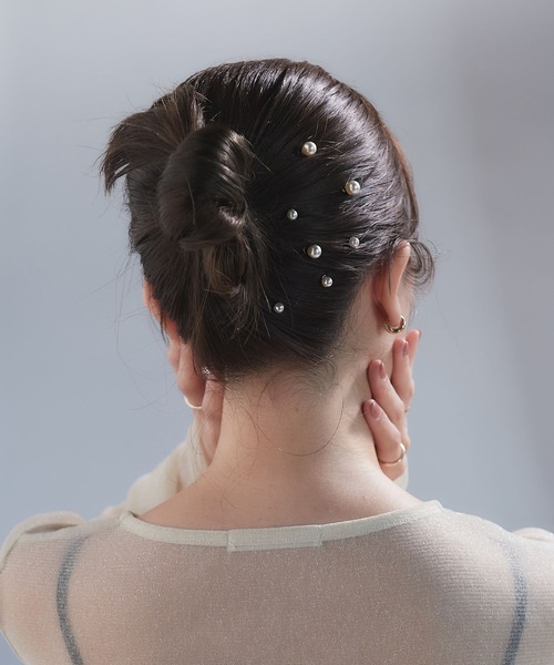 dee doo dah（ディドゥダ）の「【deedoodah】パールヘアピアスセット（ヘアピン・レディース・A/B・FREE）」の4枚目の写真