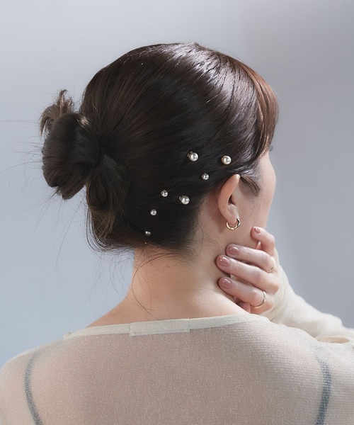 dee doo dah（ディドゥダ）の「【deedoodah】パールヘアピアスセット（ヘアピン・レディース・A/B・FREE）」の7枚目の写真