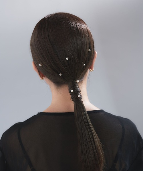 dee doo dah（ディドゥダ）の「【deedoodah】パールヘアピアスセット（ヘアピン・レディース・A/B・FREE）」の15枚目の写真